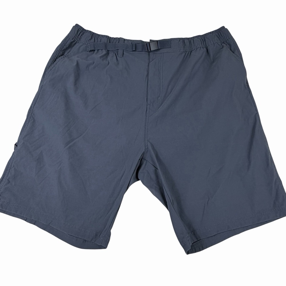 Merrell Shorts Gray Pockets Belted Hiking 9" Inseam Camping Quick Dry Size 36/37